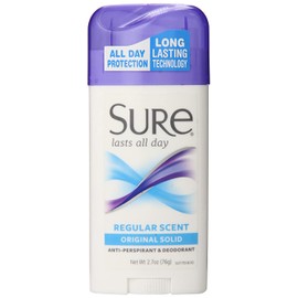 Sure Reg Solid Size 2.7z Sure Regular Original Solid Anti-Perspirant Deodorant