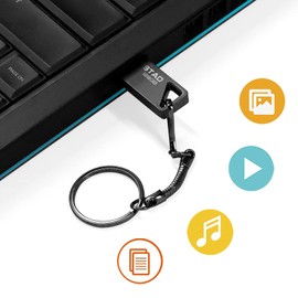 USB Flash Drive 128GB, USB 3.0 USB Drives Metal Memory Stick 128gb USB 3.0 Pen Drive Portable USB Stick 128 GB for PC Laptop, Computers Tablet, Car Etc (Black)