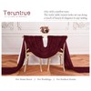 24 Packs Burgundy Cheesecloth Table Runner,10ft Wine Red Rustic Gauze