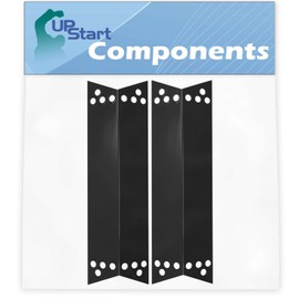 2-Pack BBQ Grill Heat Shield Plate Tent Replacement Parts for Nexgrill 720-0719BL - Compatible Barbeque Porcelain Steel Flame Tamer, Guard, Deflector, Flavorizer Bar, Vaporizer Bar, Burner Cover 15"