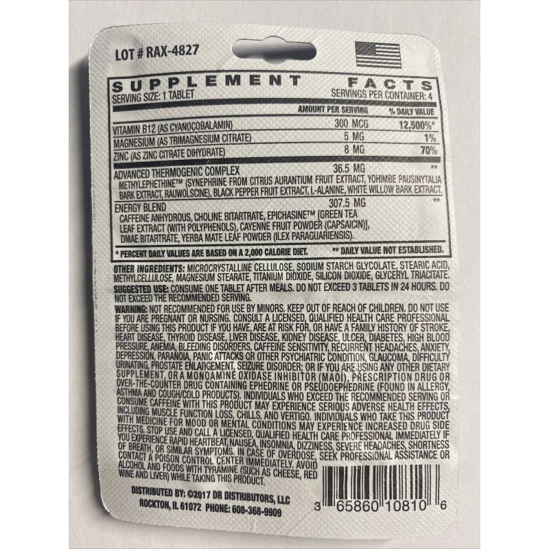 Rapid Action Extreme 2 Way Energy Metabolism 1 pack 4