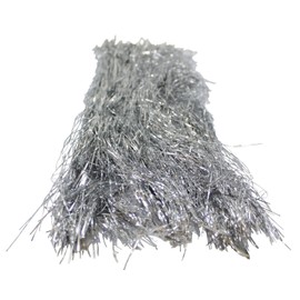 1000ct Silver Tinsel Icicle Strand Christmas Decorations 18"