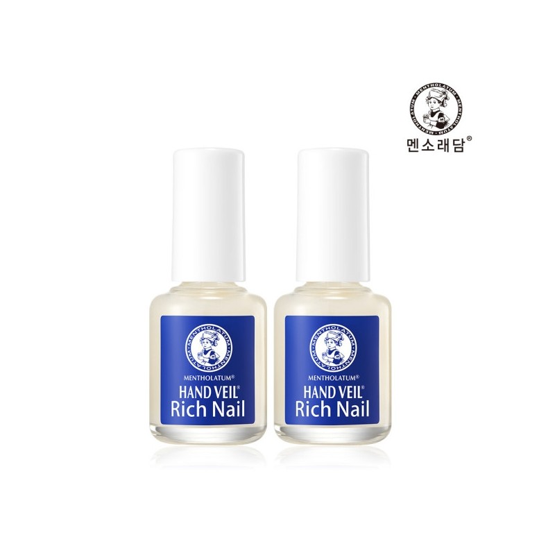 Mentholatum Hand Veil Beauty Premium Rich Nail Repair Coat x2