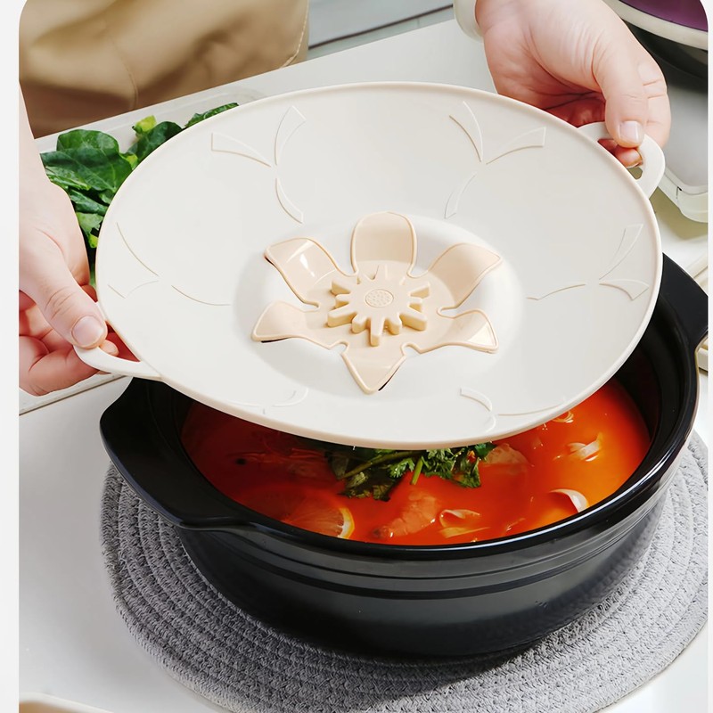 Reusable Silicone Spill Stopper Lid – Boil-Over Safeguard for Pots