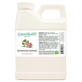 Sandalwood Hydrosol (Floral Water) - 16 fl oz Plastic Jug w/Cap - 100% Pure (NOT Oil) - GreenHealth