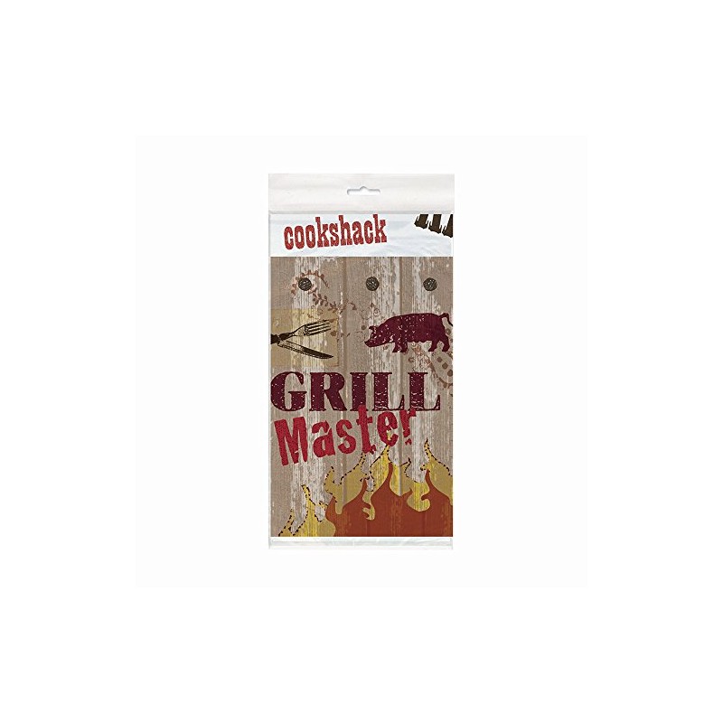 Unique Party 45333 - Plastic Grill Master Tablecloth, 7ft x
