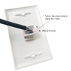 BOPLAT 1 Port Tooless Cat5e Ethernet Punch Down Wall Plate