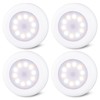 STAR-SPANGLED 4 Pack 3.1” Dimmable Push Tap Lights, Stick on