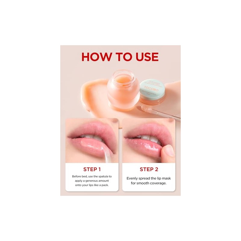 TOCOBO Vita Glazed Lip Mask 20 ml Mascarilla Nocturna Superhidratante