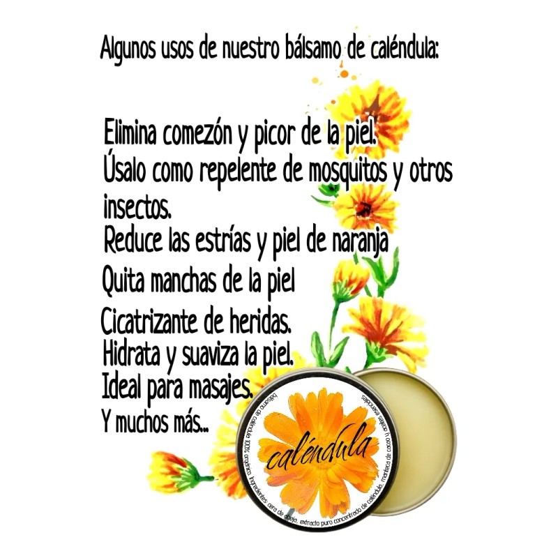 Crema Bálsamo De Caléndula Concentrada Natural 2 Pzs Kit Todo