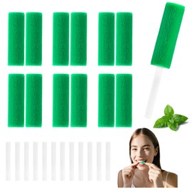 RAINFLOW Retainer Aligner Chewies - Orthodontic Chewies Trays,Aligner Mints Scented Trays Seater for Teeth Aligner,Personal Orthodontic Supplies,12 Packs,Green