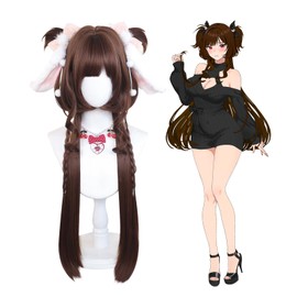 KORURACLUB Anime Wig Pink Wigs for Cosplay Wig Gradient (ChocoUsagi Hime)