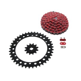 88-92 fits Yamaha YFS200 200 Blaster Red Non O-Ring Chain & Black Sprocket 12/41 92L