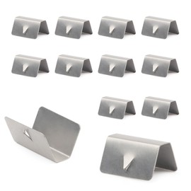 yorpyep 21 PCS Car Wind Deflector Clip, Car Window Glass Rain Shield Metal Buckle, Perfect Fit Wind and Rain Guide Groove Fixed Window Clip Repair Accessories, Compatible with HEKO G3 SNED (Silver)