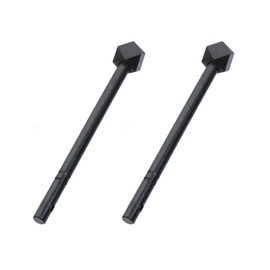 Crapyt 2 Pcs Bolt Locking Pin, 4.06"/103mm Black Brass Vintage Door/Cabinet Hardware Key Latch, Door Chest Furniture Hardware Latch Barrel Bolt Locking Pin