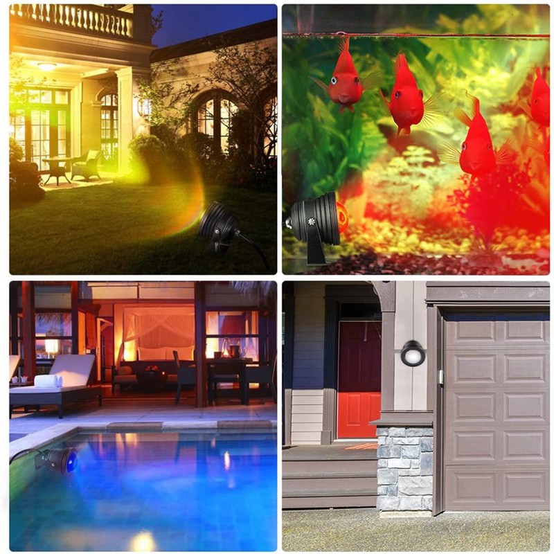 10W RGB Multicolor Waterproof Underwater Light LED Landscape Fountain Pond