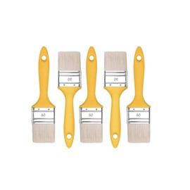 A0200-370550 M7 Flat Brush Set 5 Pieces Width 50 mm 5 Pieces Paint Brush Set with Plastic Handle Paint Brush 5 Pieces Series *37