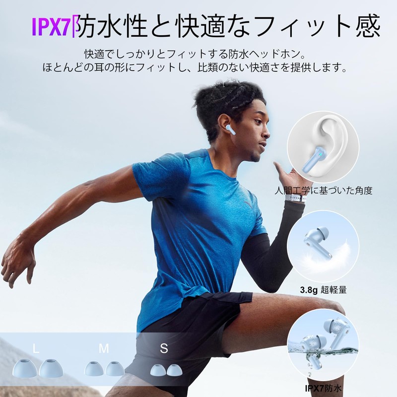 Bluetooth Earphones, Wireless Earphones, 2025 Latest Multi-Function Touch Screen and