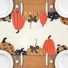 Aitsite Autumn Table Runner, Black Gold Table Runner, Pumpkin Autumn
