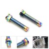 PROOTOM 1 Pair M8x1.25 Motorcycle Titanium Alloy Chain Adjustment Bolt