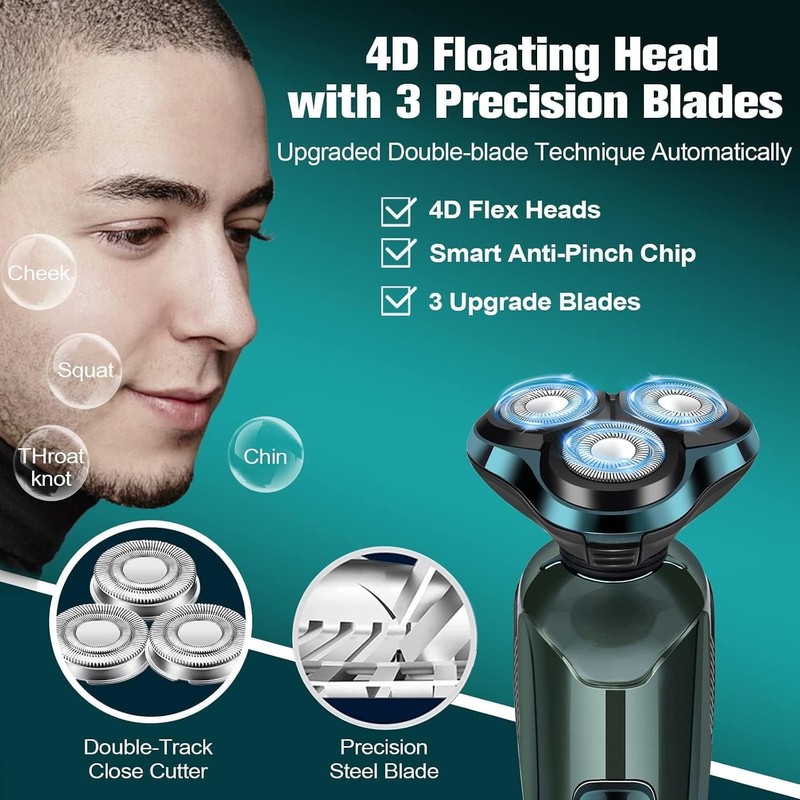Electric Razor for Men, Electric Shavers for Men's Faces, Detachable