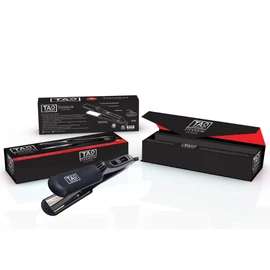 TAO Pro - Nano Titanium Plate Hair Straightener - Styling Iron with Digital Controls - Dual Voltage - Built-in ION Generator - Lifetime Warranty- Heats to 450 degrees