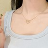 Collares para Mujer Chapado en Oro 18K, Collar de Corazón,