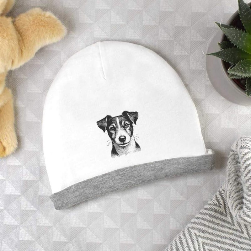 Azeeda 'Jack Russell Dog' Kids Slouch Hat (KH00034215) White