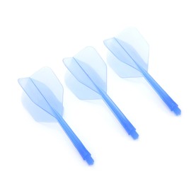Integrated Dart Shaft and Flights, Integrated Dart and Flights 3 Pcs Dart Shafts and Flights Dart Shafts and Flights Combo for 2BA Thread Diameter Dart Barrels(blue)