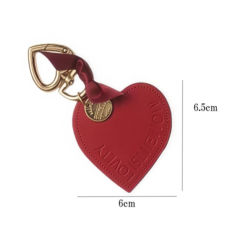 [アミリー] ハート キーホルダー レザー 革 キーリング レディース メンズ おしゃれ ギフト