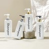 21oz Shampoo and Conditioner Dispenser (Set of 3) Modern Refillable