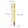 MONAMI BP 153 Retractable Ballpoint Pen, Medium Point (1.0mm), Red,