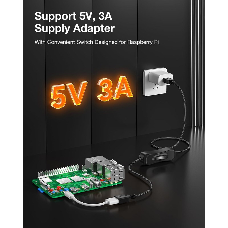 ANDTOBO USB Switch Extension Cable, (Upgraded Data + Power) USB