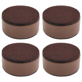 Tiardey 4 Pack Carbon Steel Heightened Foot Pads Furniture Riser Pads 60mm Diameter Bed Riser 30mm Height Lifter for Sofas Coffee Tables Cabinets