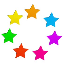 Fridge Magnets Pack of 35 Star Cool Magnets Cute Colourful Function Magnets for Magnetic Boards, Office, Kitchen, Fridge, Whiteboard Magnet Set