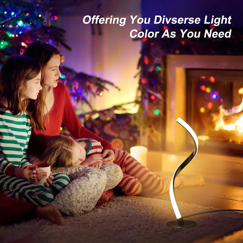 Neoglint 10W Spiral LED Table Light Dimmable 3 Lighting Colors