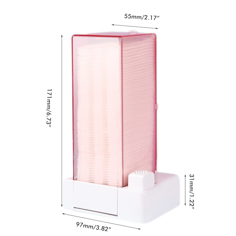 Automatic Cotton Pad Dispenser Press Out Makeup Cotton Holder Dispenser