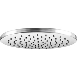 Cornat TECBW3400 Classic Shower Head 225 mm Head Diameter 1 Jet Type with Ball Joint and Anti-Limescale Nozzles Chrome-Plated Shower Head Rain Shower Built-in Shower Head