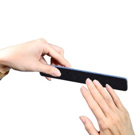 AMT 50 PCS Jumbo Black Nail Files, Black Nail File, Nail Files for Acrylic Nails, Emery Boards for Nails, 60/60 Grit Nail File (50 PCS Nail Files) (Grit 60/60 (Jumbo, Blue)