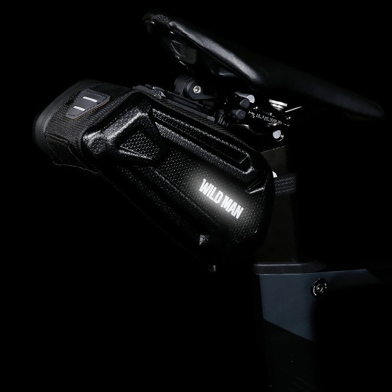 WILD MAN 1.2L Quick Release Hard Shell Rainproof Bike Saddle