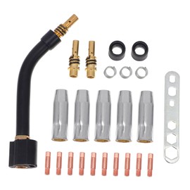 KONTONTY Essential 24pc Welding Accessory Kit by Welder Tip Nozzle for 15ak Torch Precision Made 0.8mm Tip