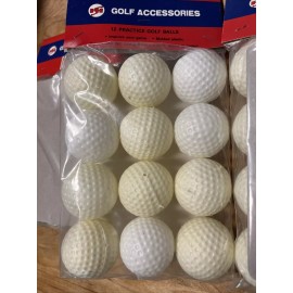 Unbranded 24 Pack Solid GOLF BALLS, indoor Outdoor  Practice Plastic club Training Toy