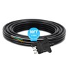 MECMO 4 Way Trailer End Connector Wire 10 Feet with