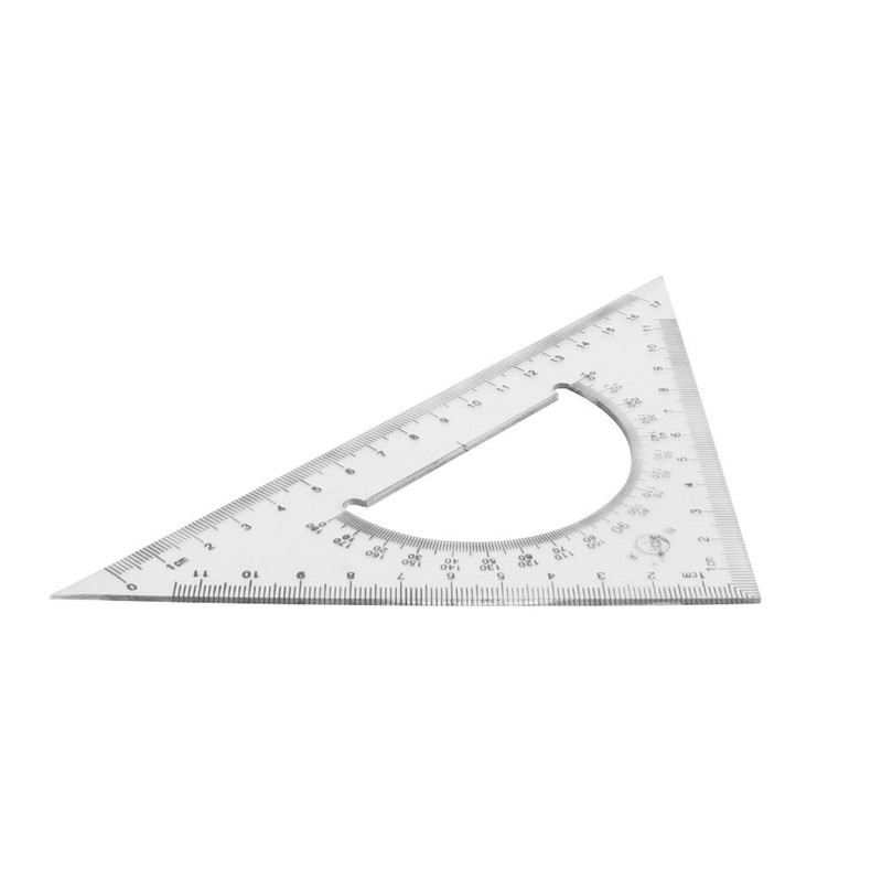 Utoolmart Triangle Ruler Set, 20cm / 7.9-inch Plexiglass Right Angle