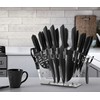 Dockorio Kitchen Knife Set with Block, 19 PCS High Carbon