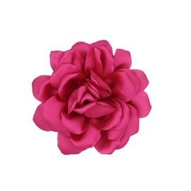 Large Rose Flower Brooches Dainty Satin Big Camellia Brooch Pins for Women Duckbill Clips Wedding Prom Banquet Party Jewelry-rose