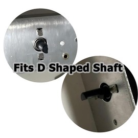 26115-T Round Fan Control Light Dimmer Switch Knob, 0.25 Inch Dia D Shaped Shaft (2,Light Almond)