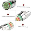 BUGUUYO Car Tire Pressure Monitor Caps Durable Valve Stem Indicators