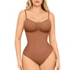 FeelinGirl Seamless Covered Bust Jumpsuit Thong Bodysuit Fit Comfort Slimming