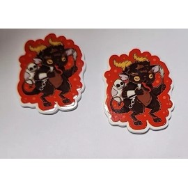 handmade Krampus (hard) Charms For Croc Style Shoes or similar items 2pc